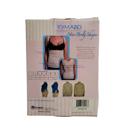 *NEW* in box Kymaro Black BodyShaper Size 6 - Picture 2 of 5